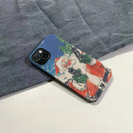 Funda para teléfono navideña con la acción festiva de Papá Noel 