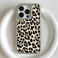 Holographic Leopard Phone Case for iPhone 14 Pro - Chic Animal Print Design
