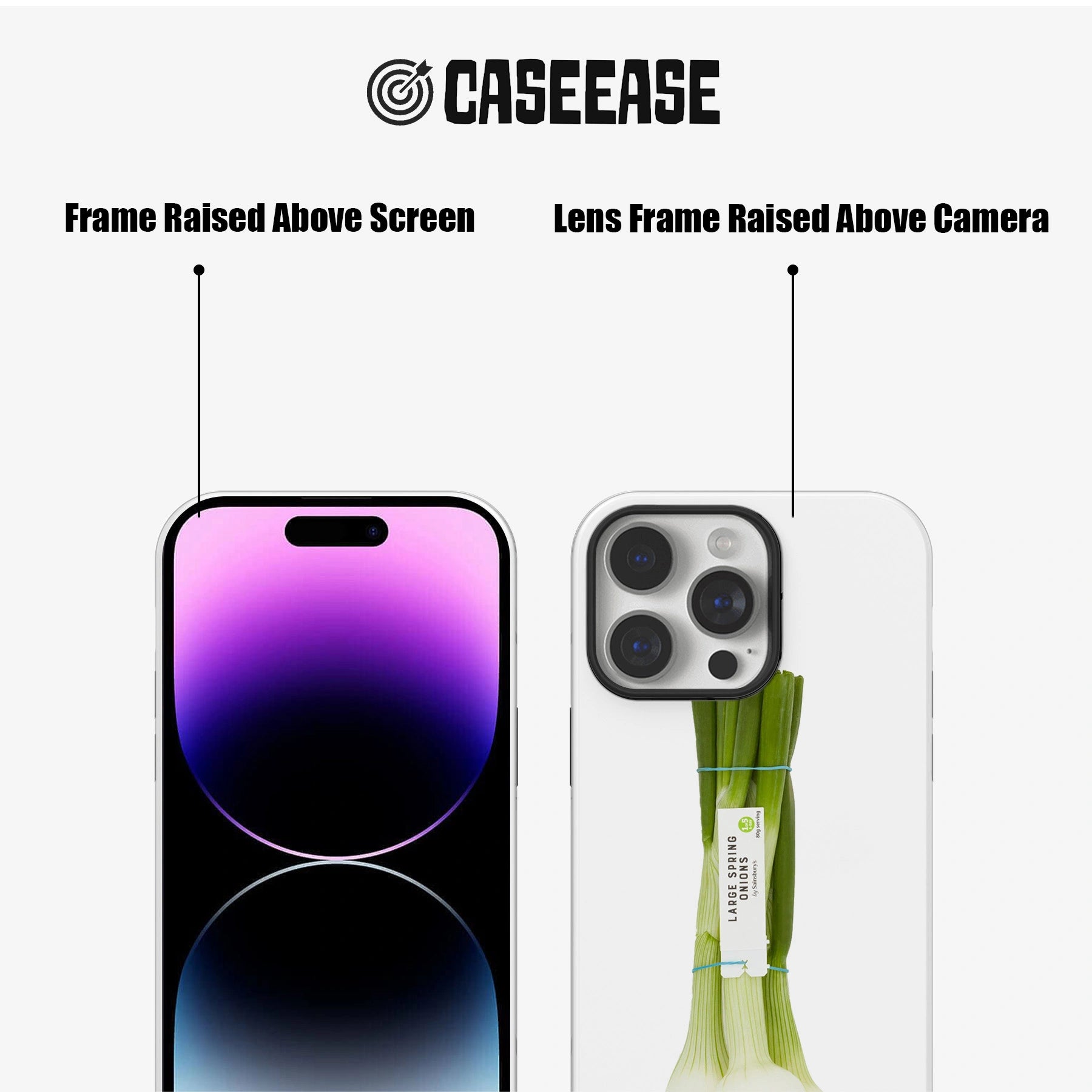 Minimalist Green Onion Phone Case – Fresh and Natural Design