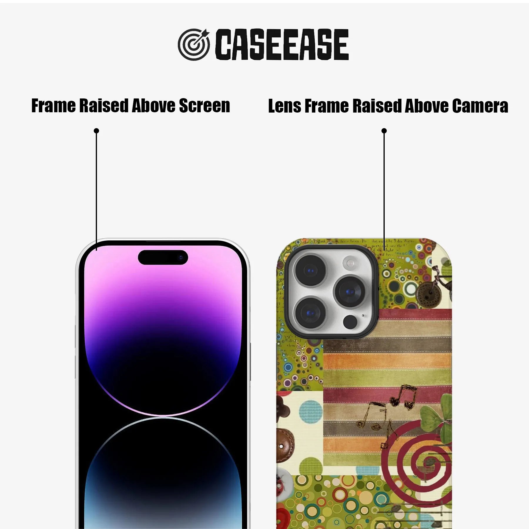 Artistic Patterns Phone Case - Colorful and Unique Design