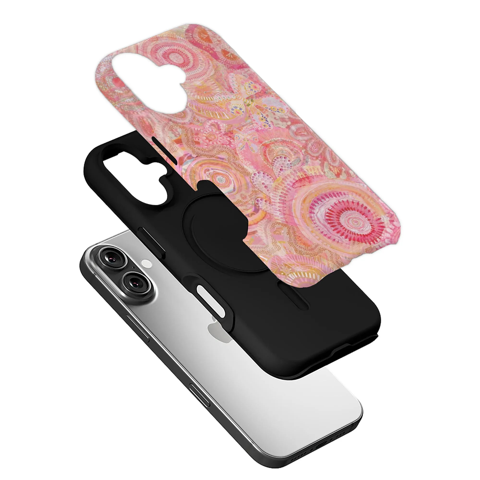 Floral Swirl Pink Phone Case