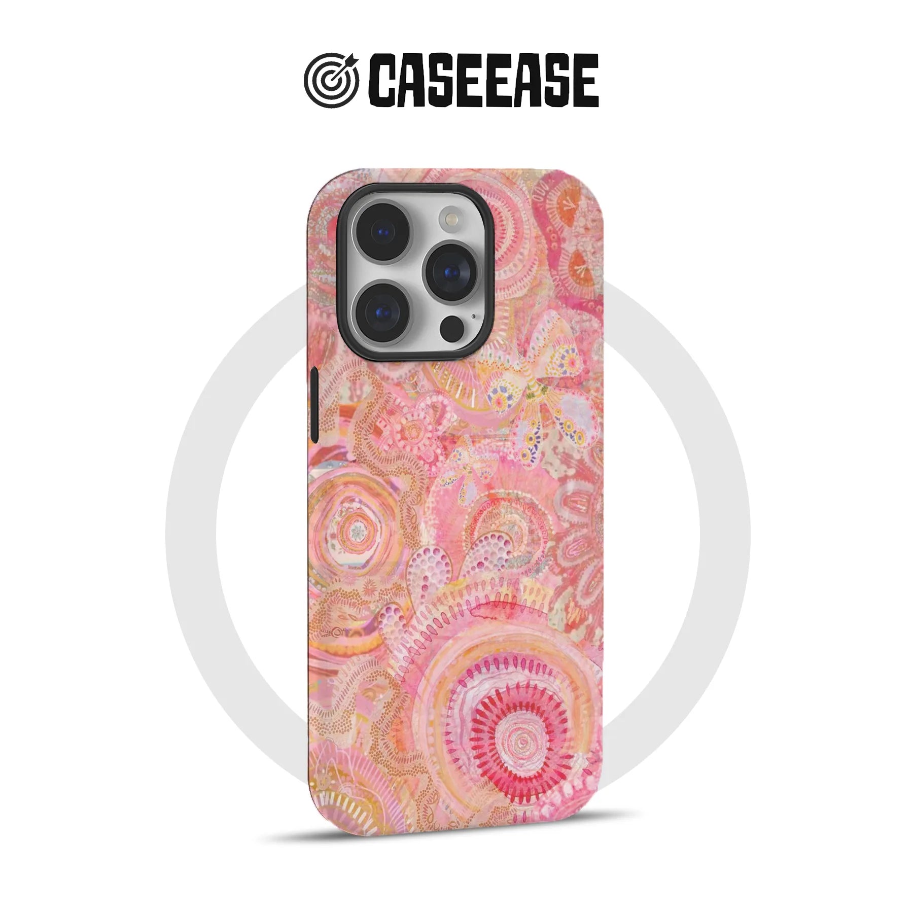 Floral Swirl Pink Phone Case