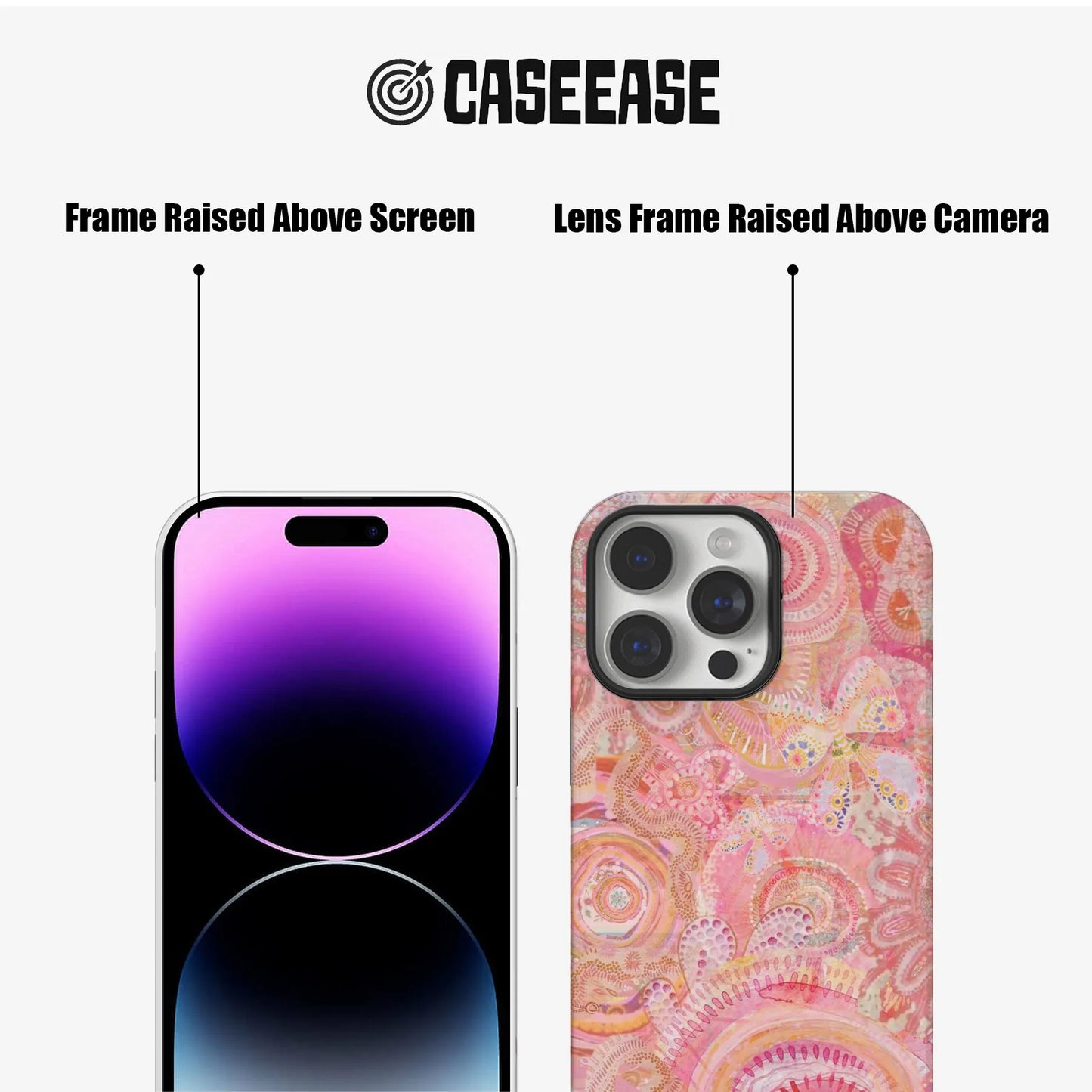 Floral Swirl Pink Phone Case
