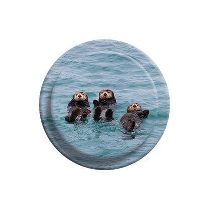 Adorable Sea Otters Floating Phone Grip & Stand - Cute Animal PopSocket Style