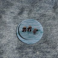 Adorables nutrias marinas: agarre y soporte flotante para teléfono - Estilo PopSocket con animales adorables 