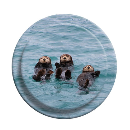Adorable Sea Otters Floating Phone Grip & Stand - Cute Animal PopSocket Style