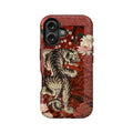 Artistic Tiger and Lotus Phone Case