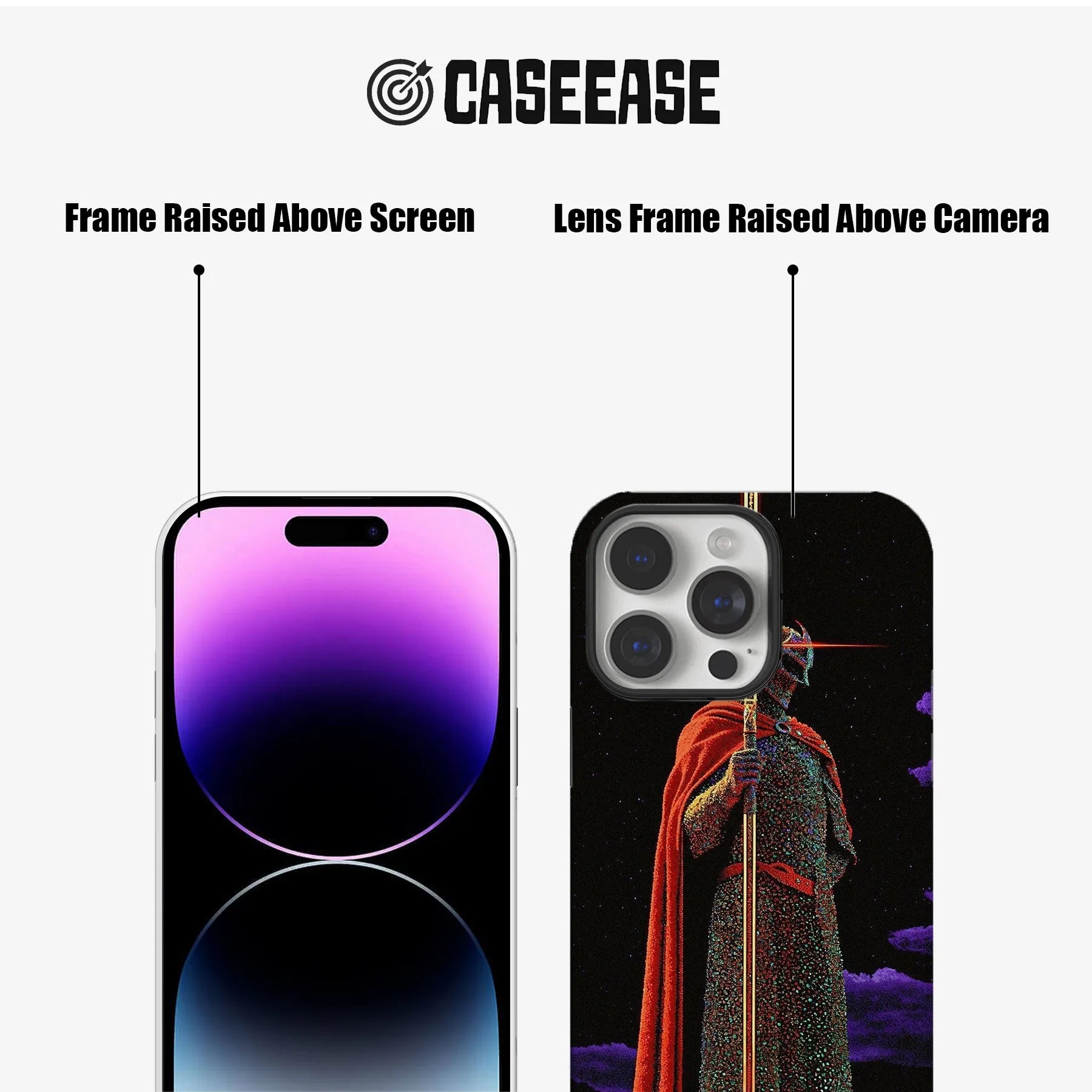 생동감 넘치는 디자인의 레트로 나이트 폰 케이스