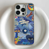 Funda holográfica cromada Dreamer para teléfono: diseño artístico de colores vivos