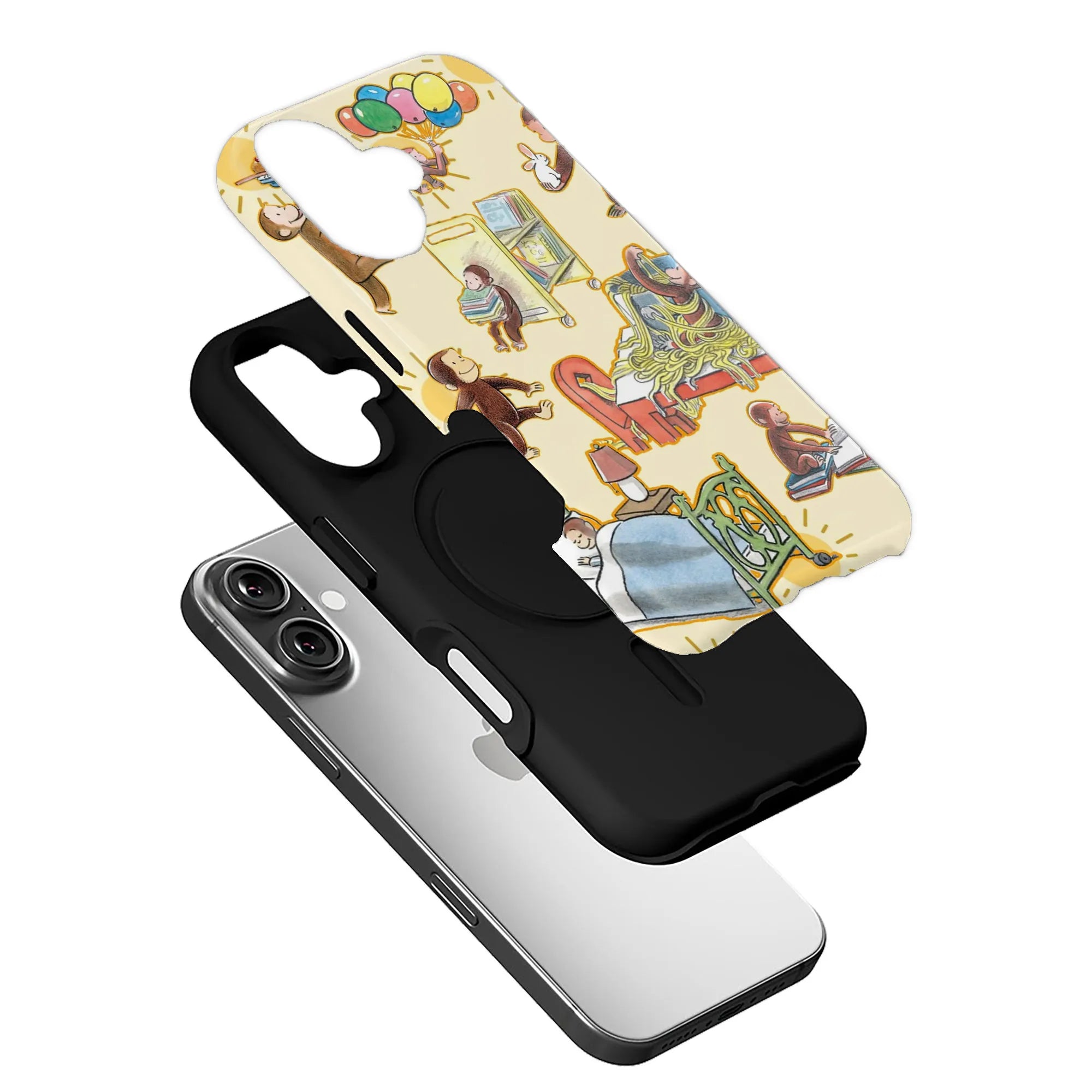 Curious George Fun iphone 16 phone case