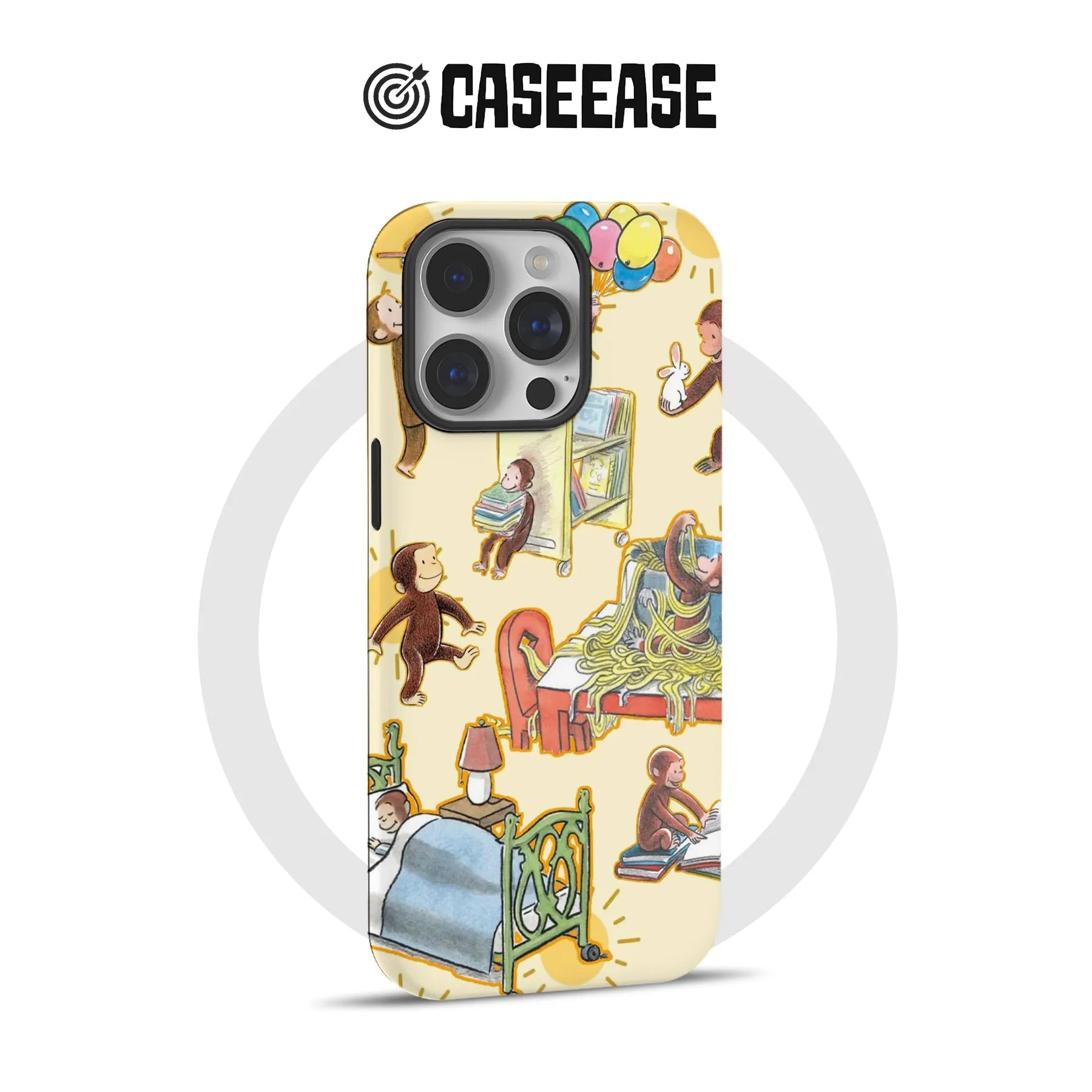 Curious George Fun iphone 16 phone case
