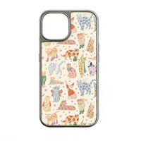 Holographic Chrome Cat Phone Case - Playful Feline Design