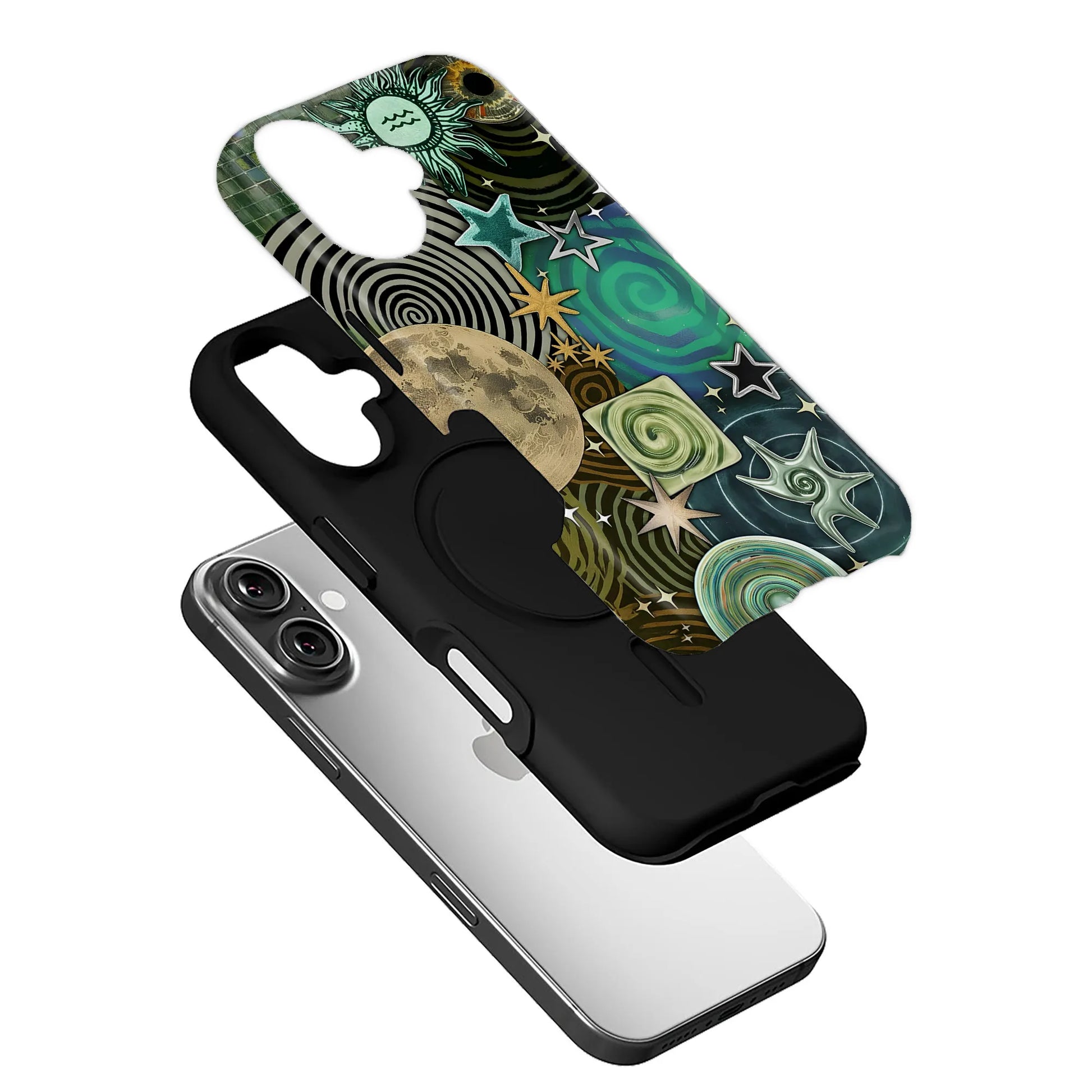 Galaxy Vortex iPhone 16 phone case