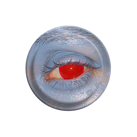 Surreal Red Eye & Blue Skin Phone Grip & Stand - Artistic PopSocket Style Holder