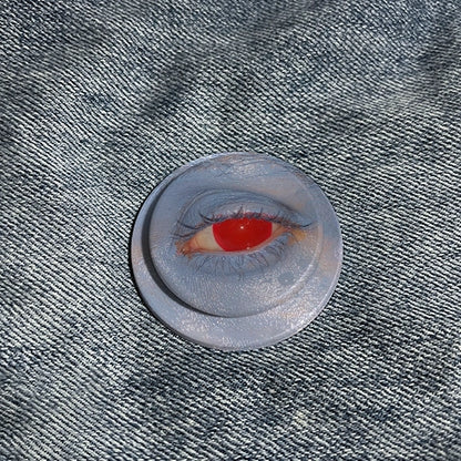 Surreal Red Eye & Blue Skin Phone Grip & Stand - Artistic PopSocket Style Holder