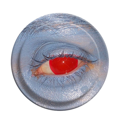 Surreal Red Eye & Blue Skin Phone Grip & Stand - Artistic PopSocket Style Holder