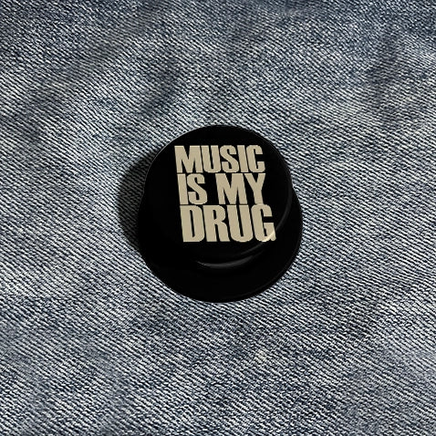 "LA MÚSICA ES MI DROGA" - Soporte para teléfono - PopSocket para amantes de la música 