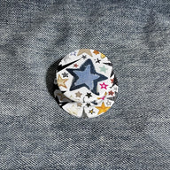 Eclectic Star Mix Phone Grip & Stand - Denim, Glitter, & Patterned Stars Holder