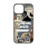 Holographic Chrome Sherlock Holmes Phone Case - Vintage Aesthetic