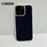 iPhone 15 Pro용 홀로그램 크롬 폰 케이스 - 별이 빛나는 밤 디자인
