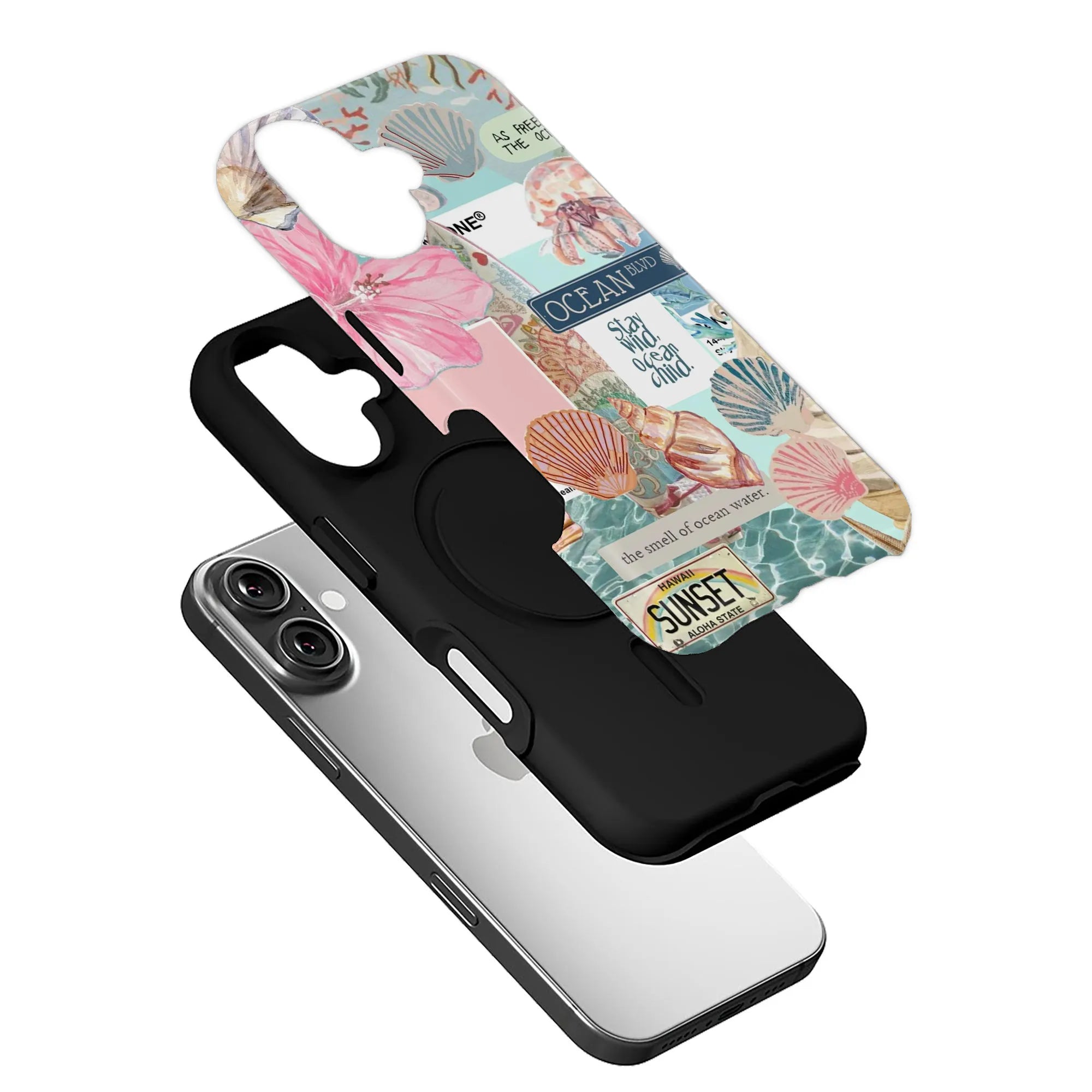 Ocean Vibes Shells and Corals Phone Case