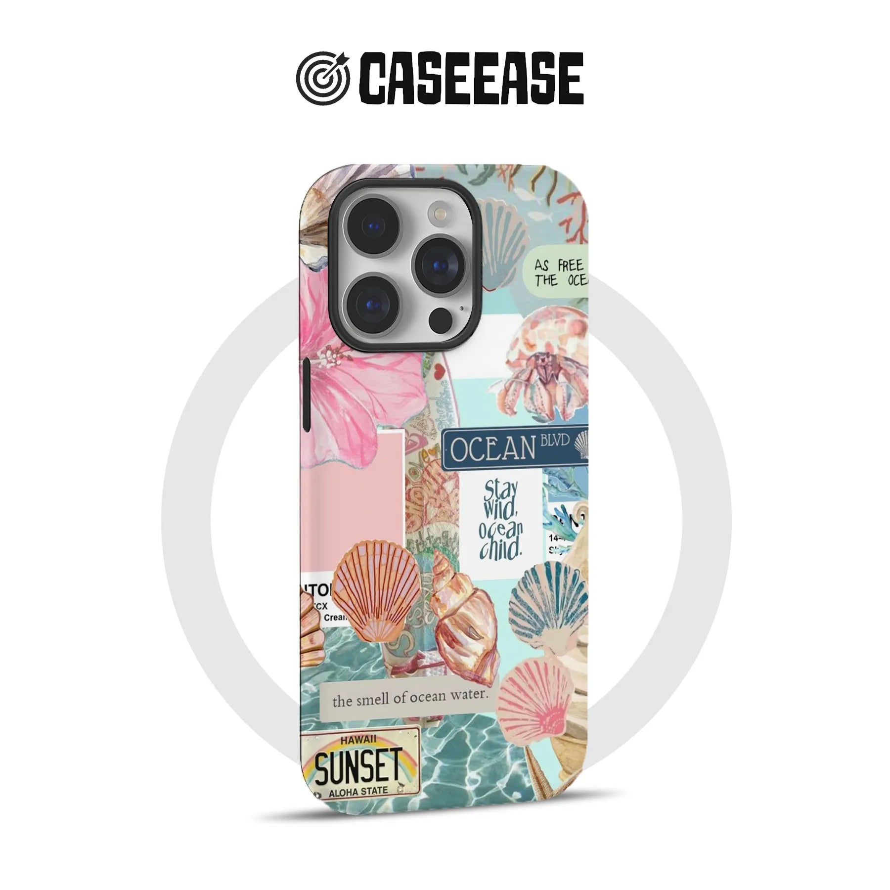 Ocean Vibes Shells and Corals Phone Case