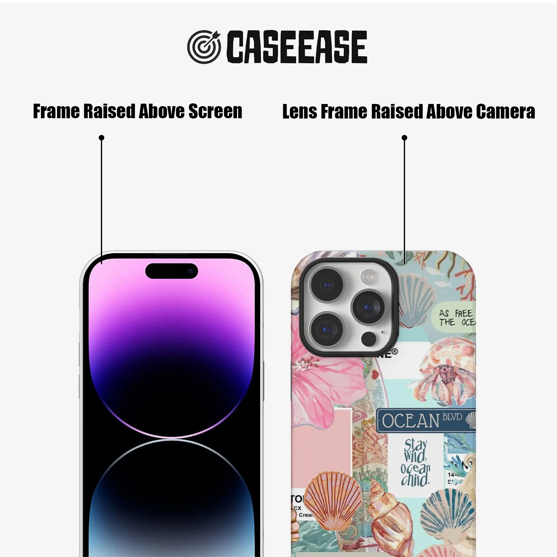 Ocean Vibes Shells and Corals Phone Case