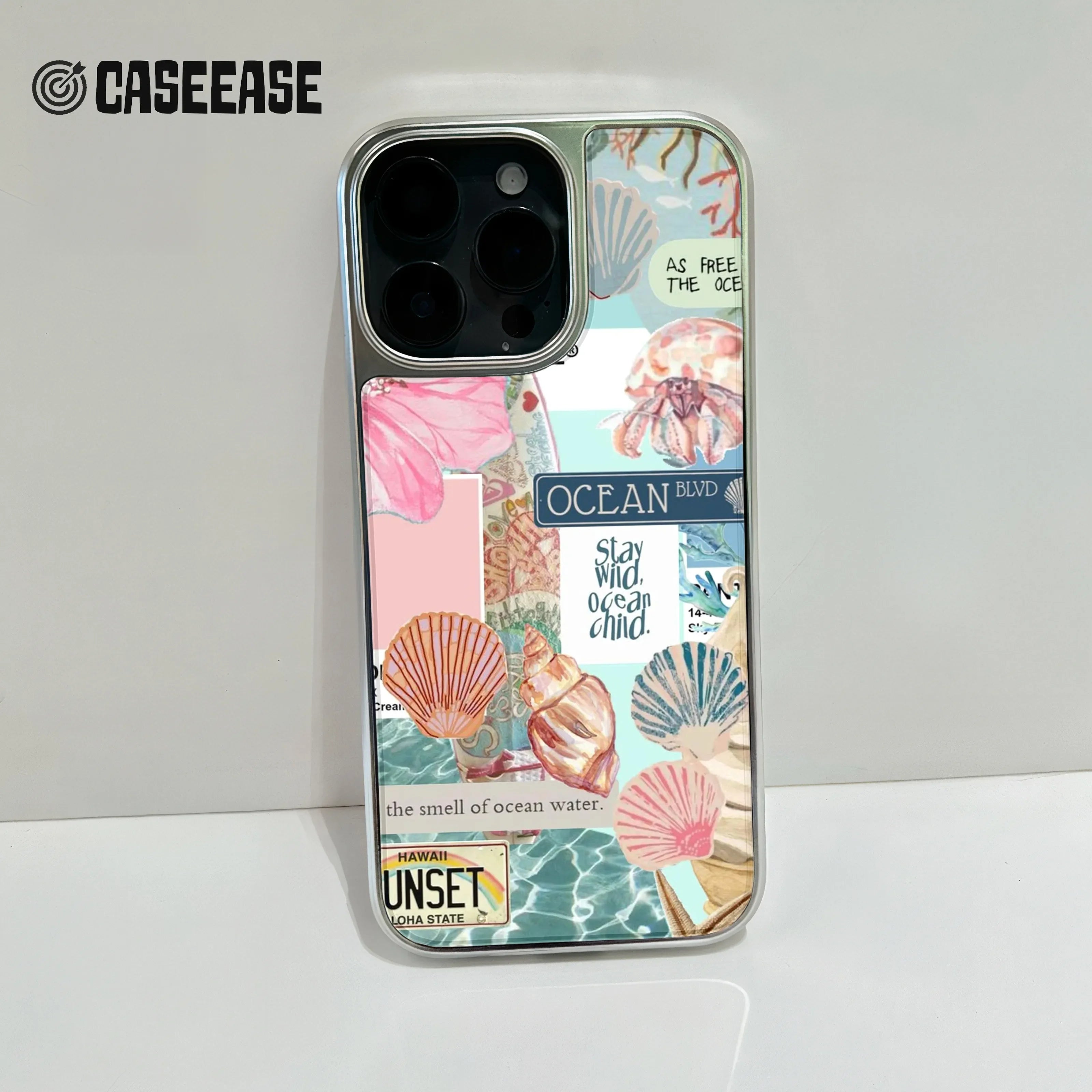 Ocean Themed Phone Case - Vibrant Coastal Design & Protection