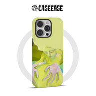 Funda de teléfono minimalista artística con temática de naturaleza
