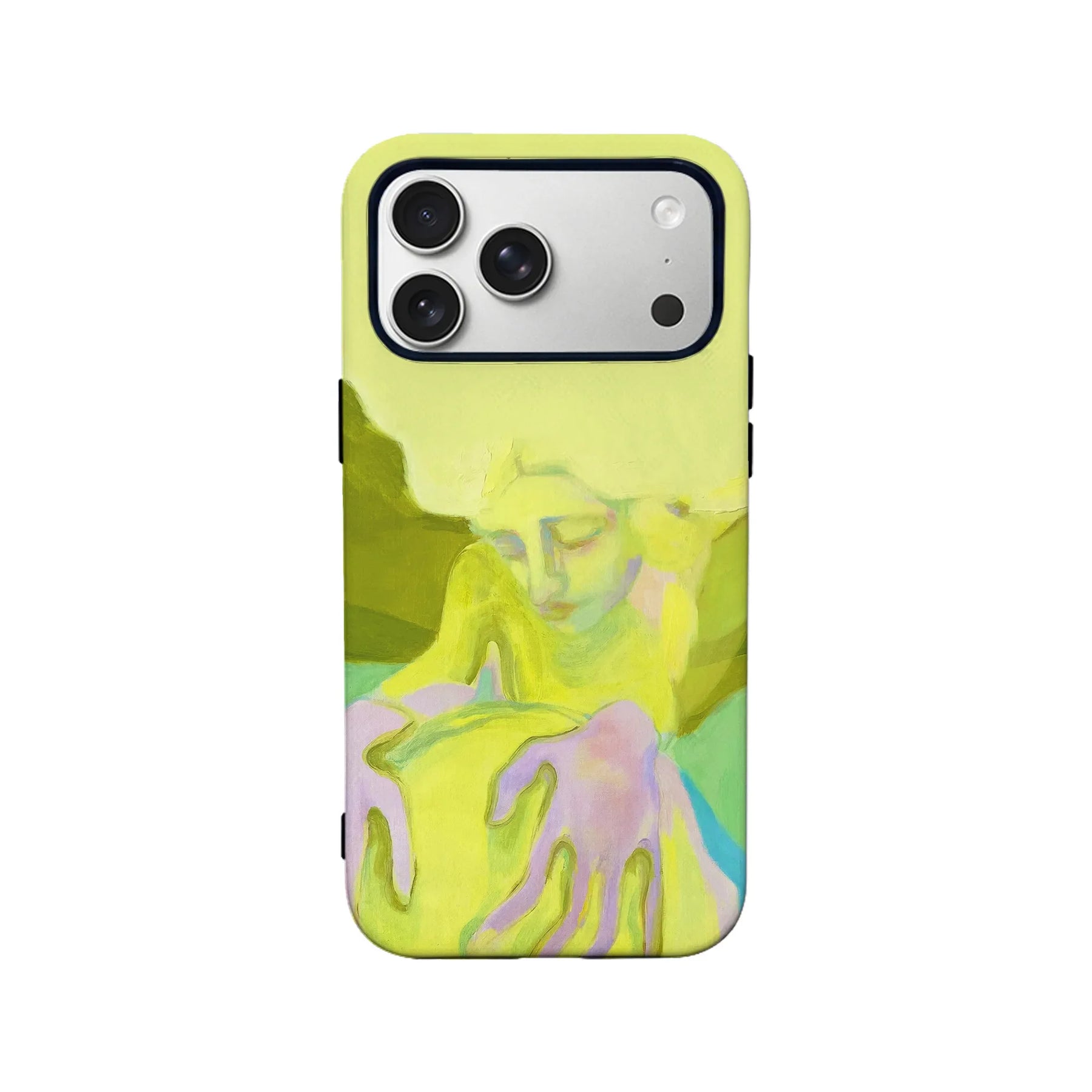 Funda de teléfono minimalista artística con temática de naturaleza