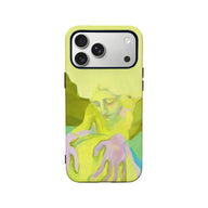 Funda de teléfono minimalista artística con temática de naturaleza