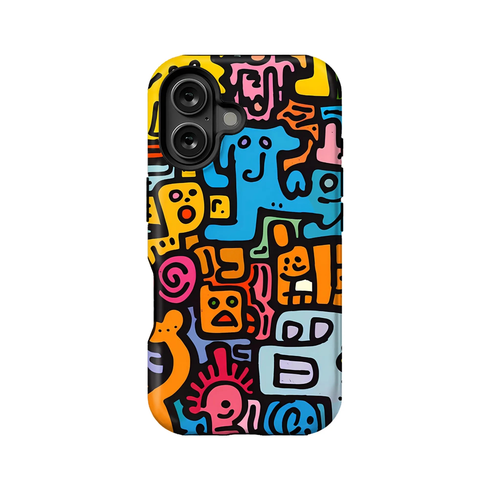 Vibrant Abstract Art Phone Case - Colorful Design