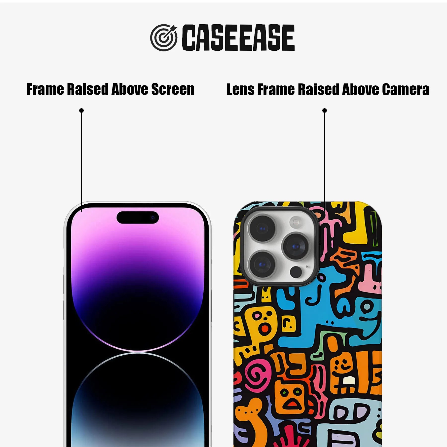 Vibrant Abstract Art Phone Case - Colorful Design