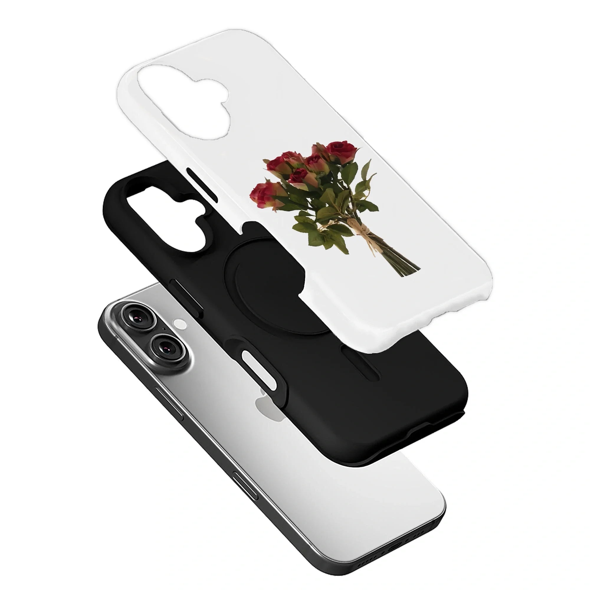 Romantic Red Rose Bouquet Phone Case – Classic and Timeless Design