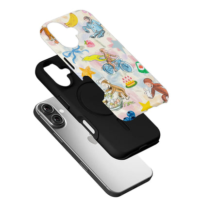 Funda para teléfono divertida de Curious George