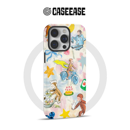 Funda para teléfono divertida de Curious George