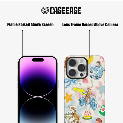 Funda para teléfono divertida de Curious George