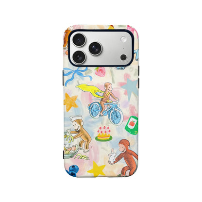 Funda para teléfono divertida de Curious George
