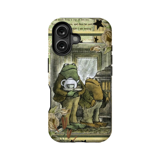 Frog Tea Party Phone Case - Whimsical Frog Design