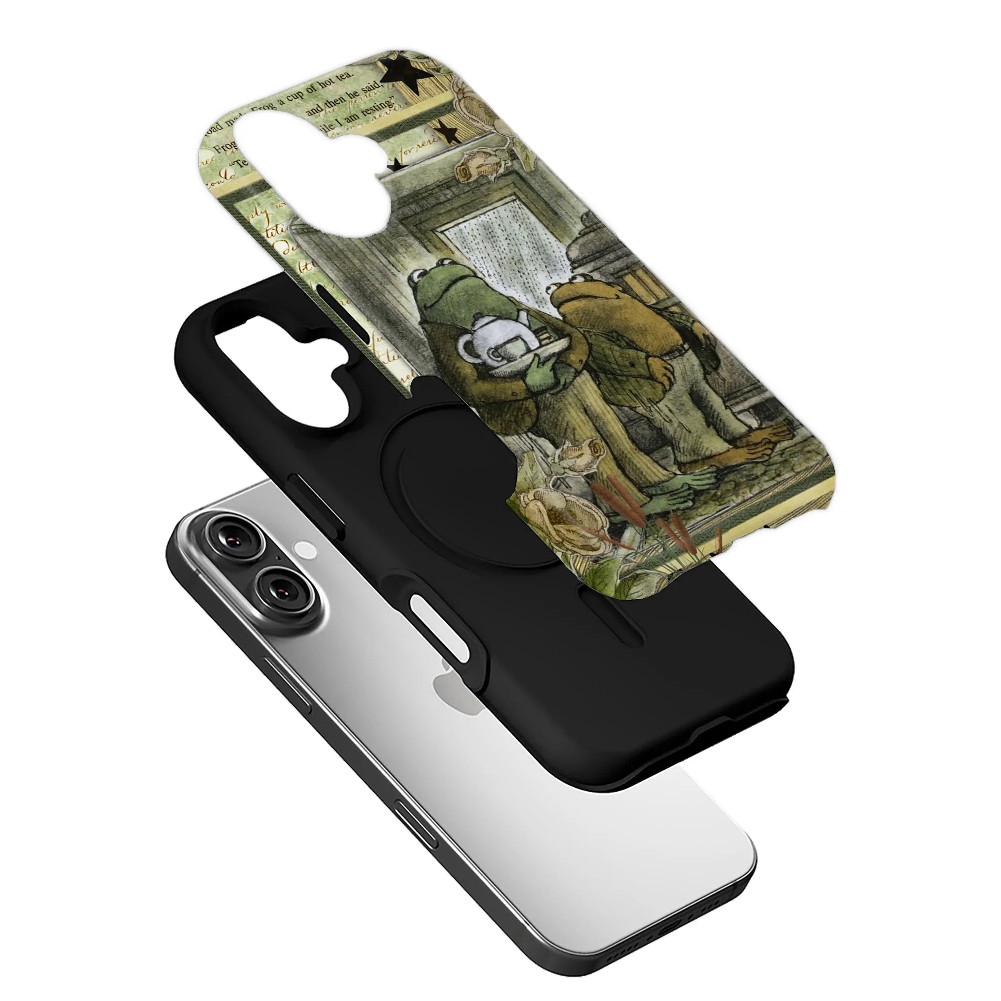 Frog Tea Party Phone Case - Whimsical Frog Design