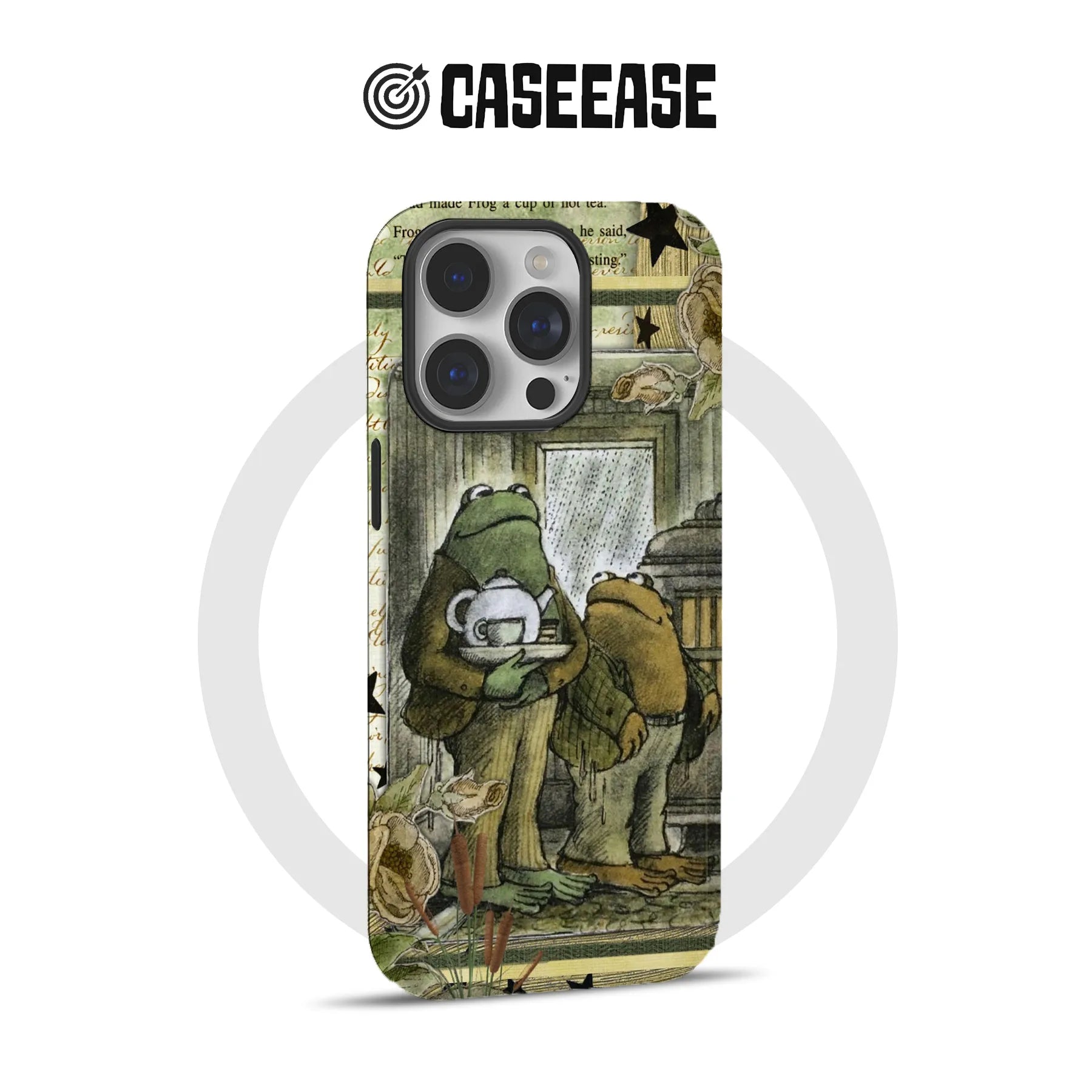 Frog Tea Party Phone Case - Whimsical Frog Design