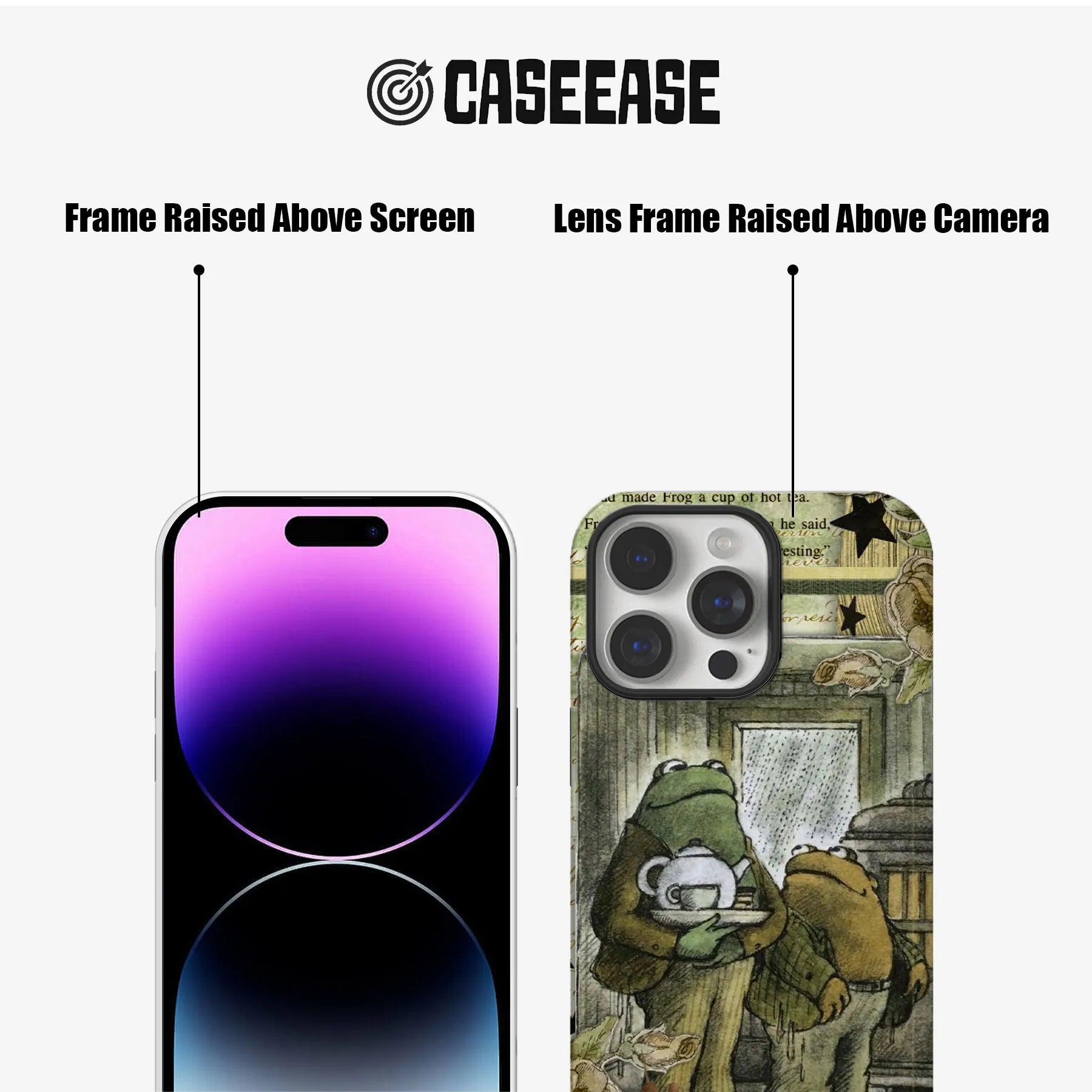 Frog Tea Party Phone Case - Whimsical Frog Design