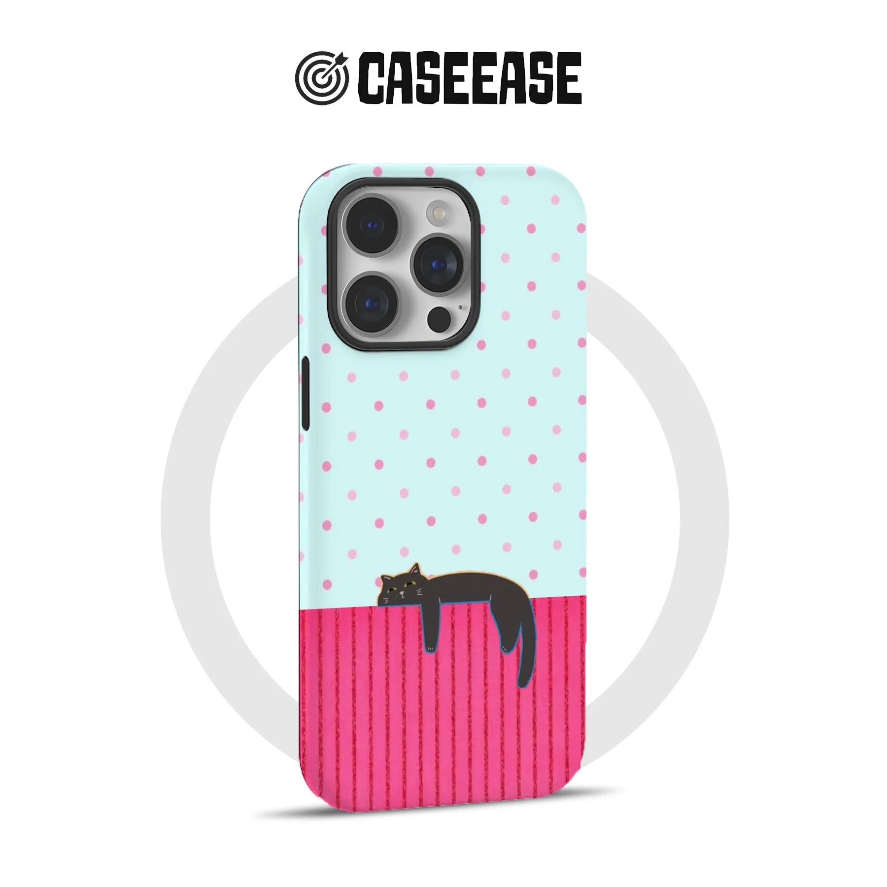 Hanging Cat Phone Case for Pet Lovers