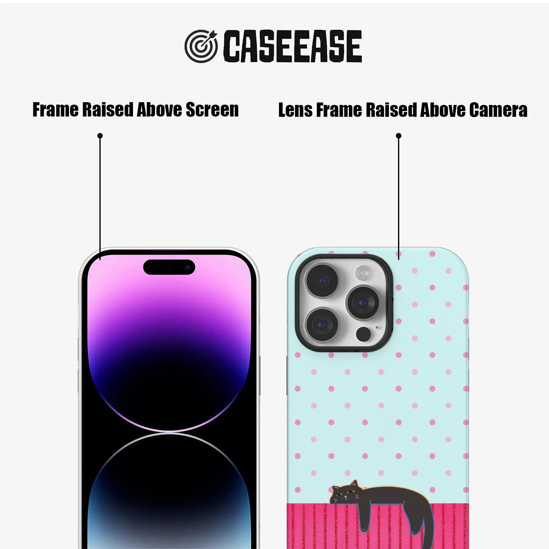 Hanging Cat Phone Case for Pet Lovers