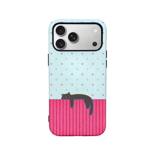 Funda de teléfono con diseño de gato colgante para amantes de las mascotas