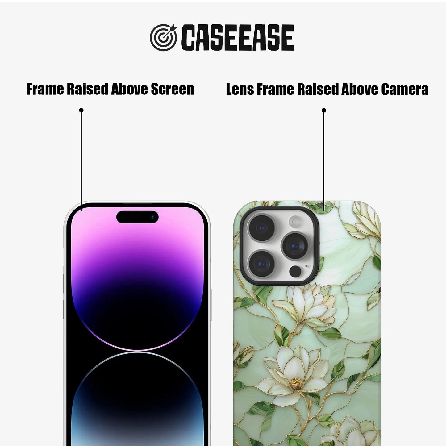 Elegant Magnolia Floral Phone Case