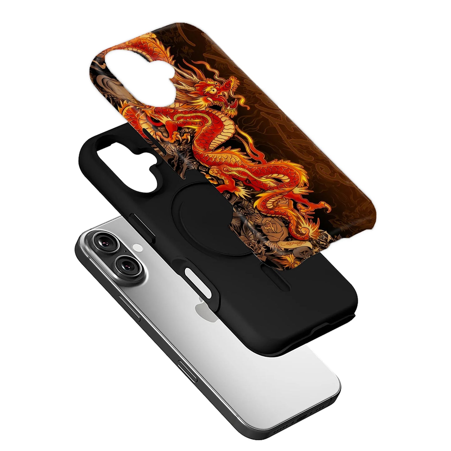 Fiery Dragon Phone Case - Bold Art for Your Device