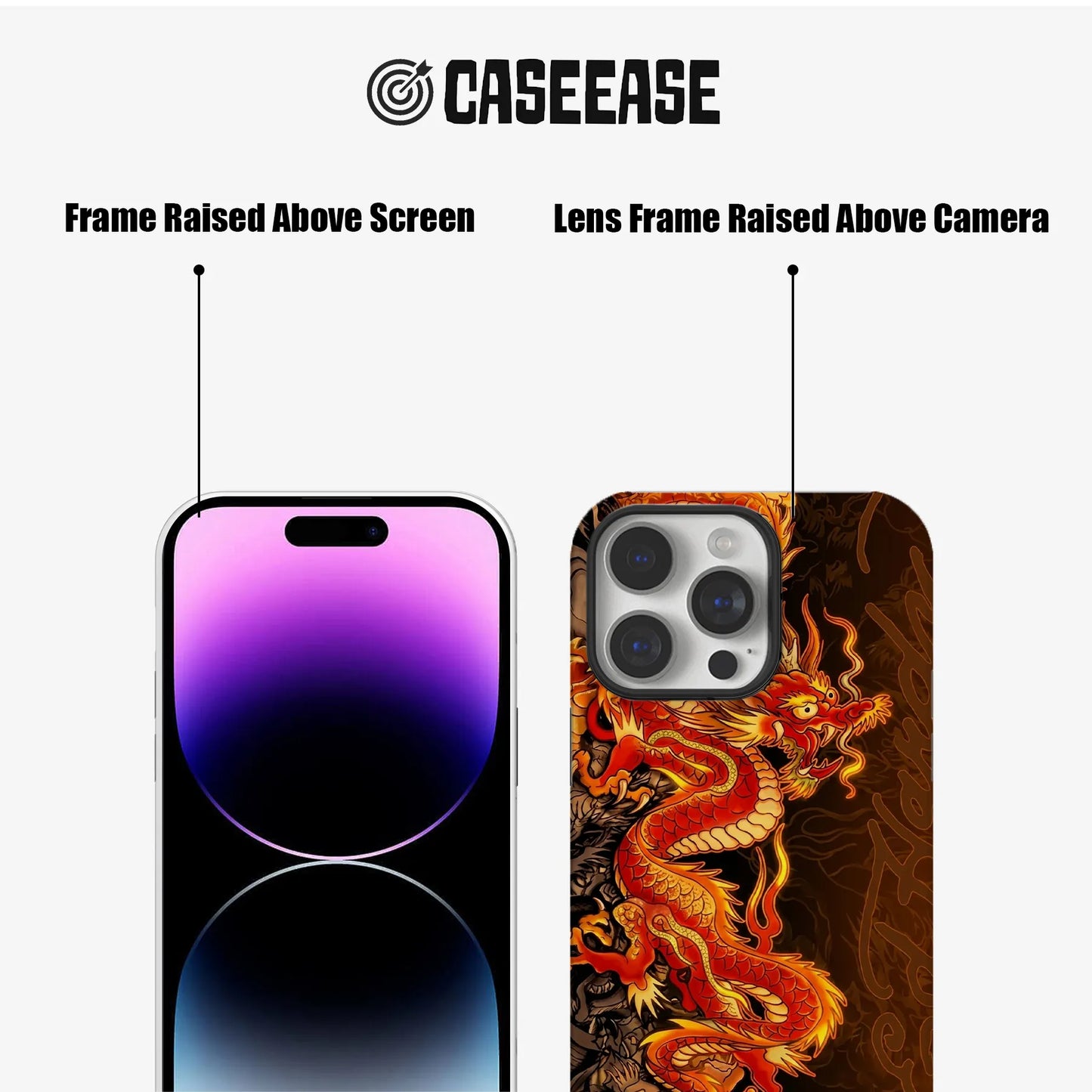 Fiery Dragon Phone Case - Bold Art for Your Device
