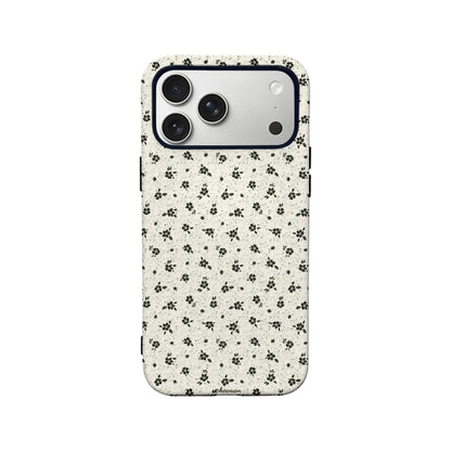 Minimalist Black Floral Phone Case – Classic and Elegant Design