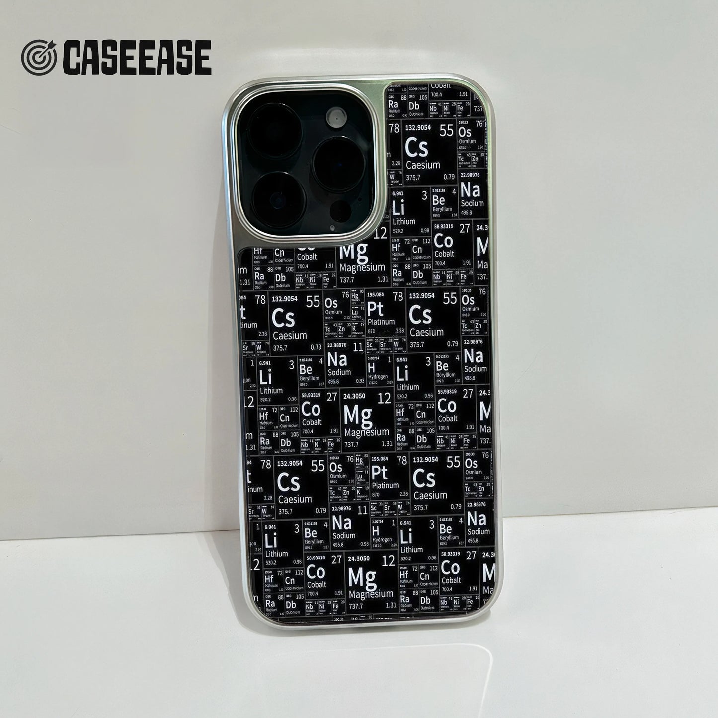 Funda holográfica cromada para iPhone 15 Pro - Elements Chart Design